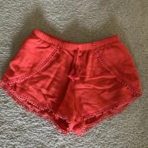 Forever 21 Girls Orange Comfy Shorts Size 9/10 - Picture 1 of 6