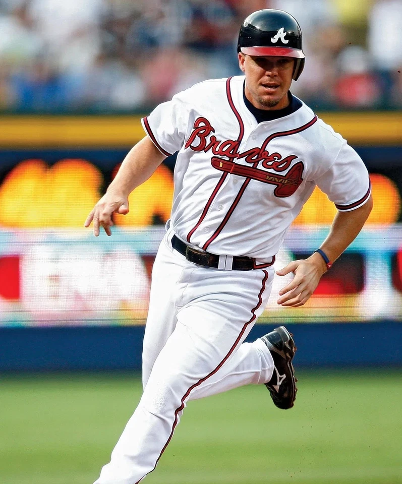 Foto brillante 8x10 de los Atlanta Braves Chipper Jones MLB impresión de béisbol #5 Foto 1 de 1