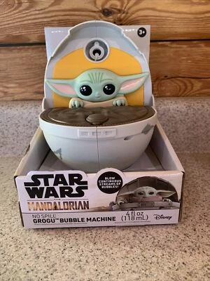 Star Wars The Mandalorian Grogu Baby Yoda Máquina de Burbujas El Niño Burbujas Nuevo Foto 1 de 4