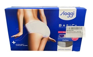 Sloggi Basic+ Midi Knickers Cotton Blend Multi Pack Size 8 1 XJV001 - Picture 1 of 6