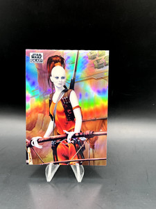 2021 TOPPS CHROME STAR WARS GALAXY #19 "AURRA SING ON TATOOINE" REFRACTOR