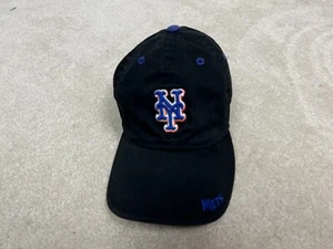 New York Mets Hat Cap Black Strap Back Cotton NY Baseball Adult Cotton - Picture 1 of 17