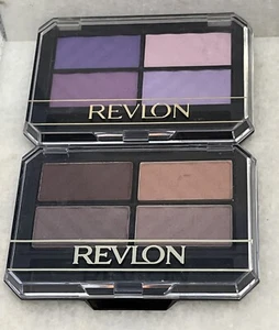 2 Revlon Overtime Shadow Long Wearing Eyecolor Lilacs Matte & Plumscape Matte - Picture 1 of 2