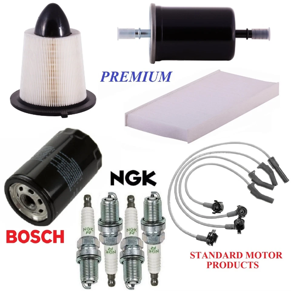 Kit de afinación filtros bujías de cable para FORD ESCORT L4; 2,0 L; SOHC 1999-2002 Foto 1 de 1