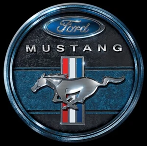 "Imán de nevera redondo de 3"" de diámetro Ford Mustang". - Imagen 1 de 2
