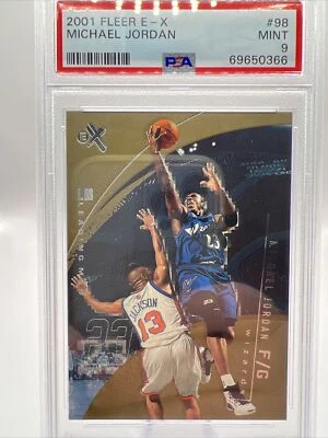 Michael Jordan 2001 fleer E-X #98 MINT 9 price drop $59.99 - Image 1 of 2