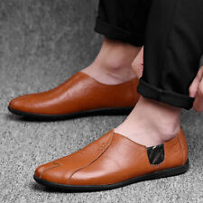 Zapatos Casuales De Cuero Genuino Para Hombres Mocasines De Vestir Elegante Men