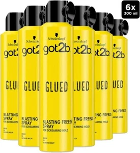 Schwarzkopf got2b Glued Blasting Freeze Spray, Strong hold Hairspray for Up to - Picture 1 of 3