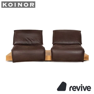 Koinor Free Motion Edit 2 Leder Zweisitzer Dunkelbraun elektrische Funktion - Bild 1 von 12