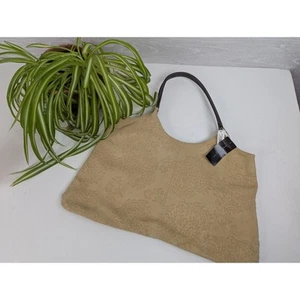 The Limited Y2K Genuine Leather Suede Embossed Tote Bag NWT Old Stock Cute! - Picture 1 of 10
