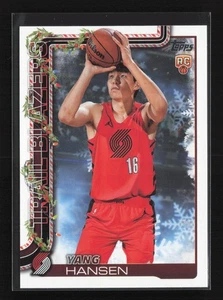 2025-26 Topps Holiday #H176 Yang Hansen Portland Trail Blazers Rookie - Picture 1 of 2