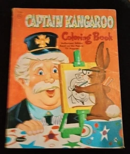 CAPTAIN KANGAROO COLORING BOOK WHITMAN PUBLISHING 1956 VINTAGE CHILDRENS BOOK - Imagen 1 de 8