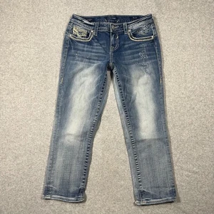 Capri Vigoss The Dublin para mujer talla 3/4 denim azul punto grueso desgastado - Imagen 1 de 11