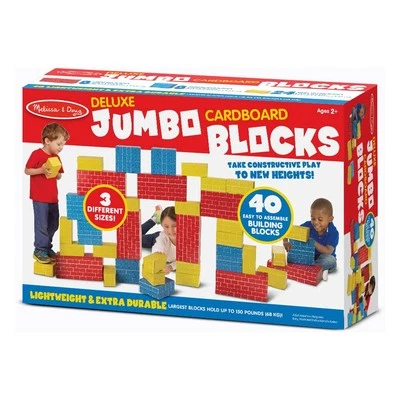 Deluxe Jumbo Cardboard Blocks - 40 pc Set - Image 1 of 4