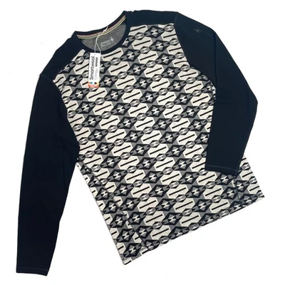 Smartwool Mens XXL Clouds Print 100% Merino Wool Thermal Crewneck Pullover $115 - Image 1 of 4