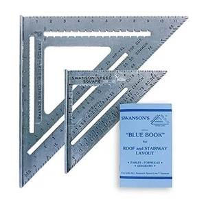 Swanson Tool Combo Speed Square Set 7 inch and 12 inch Ruler for Carpentry - Picture 1 of 8