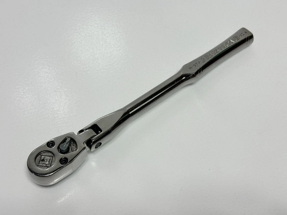 Armstrong Tools USA 11-974 (Rare) 3/8 Drive FLEX Head Chrome Ratchet w/ Arm Logo - Image 1 of 4