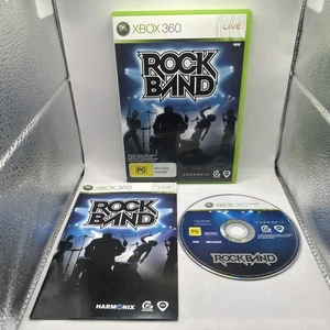 Rock Band • Xbox 360 Game + Manual (2008) PAL AUS • Complete CIB • Rockband - Picture 1 of 5