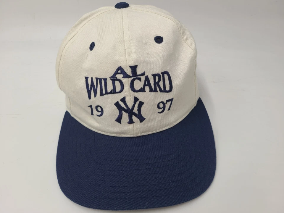 Vintage New York Yankees 1997 AL Wild Card Twins Enterprise Snapback Hat Cap MLB - Image 1 of 4