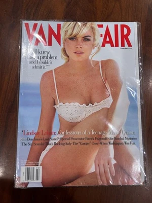 Vanity Fair February 2004 Lindsay Lohan, Lapo Elkann, Don Imus, Excellent, Rare - Image 1 of 4