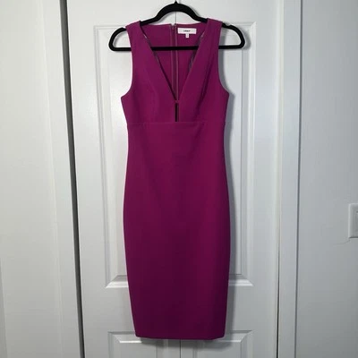 Vestido midi ajustado fucsia Likely NYC x Revolve Albury talla 6 Foto 1 de 4
