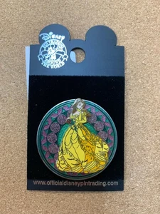 Pin de vitrales Belle (Disney, Pin Traders) - Imagen 1 de 2