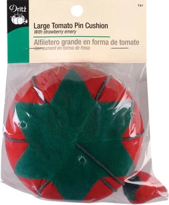 Dritz 731 Large Tomato Pincushion W/Strawberry Emery-4" - Picture 1 of 1