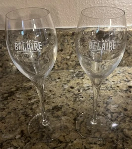 A Pair Of 6 Ounce Luc Belaire France Champagne Fluted Glasses - Picture 1 of 3