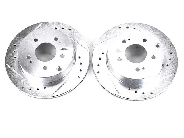 Rear Brake Rotor Set For 06-12 Mitsubishi Eclipse Galant 3.8L V6 Ralliart DF22Z5 Foto 1 de 1