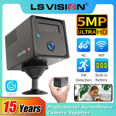 5MP Ubox Mini Camera 4G SIM Indoor Human Detection WIFI Security Cameras 3800mAh - Bild 1 von 4