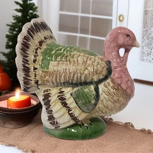 Vintage Thanksgiving Truthahn Einzelstreuer Pfeffer 70er Keramik Ernte Herbst MANGEL - Bild 1 von 16