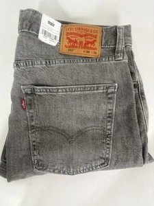 Pantalones de mezclilla ajustados Levi’s Performance gris lavado 512 para hombre talla 36X30 nuevos - Imagen 1 de 12
