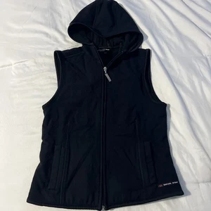 Chaleco con Capucha Escada Sport Negro 36 Cremallera Completa Mezcla de Lana - Imagen 1 de 20