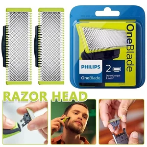 2X Genuine Philips OneBlades replacement Shaving Heads - QP220/50 One Blade - Picture 1 of 13