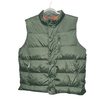 ORVIS Mens Green Puffer Vest Insulated Quilted Zip Front M Gorpcore Outdoors - Image 1 of 4