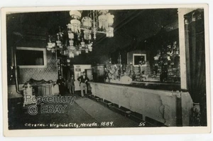 Vintage 1910s Photograph Postcard RPPC Nevada Virginia City Crystal Sharp Photo - Picture 1 of 2