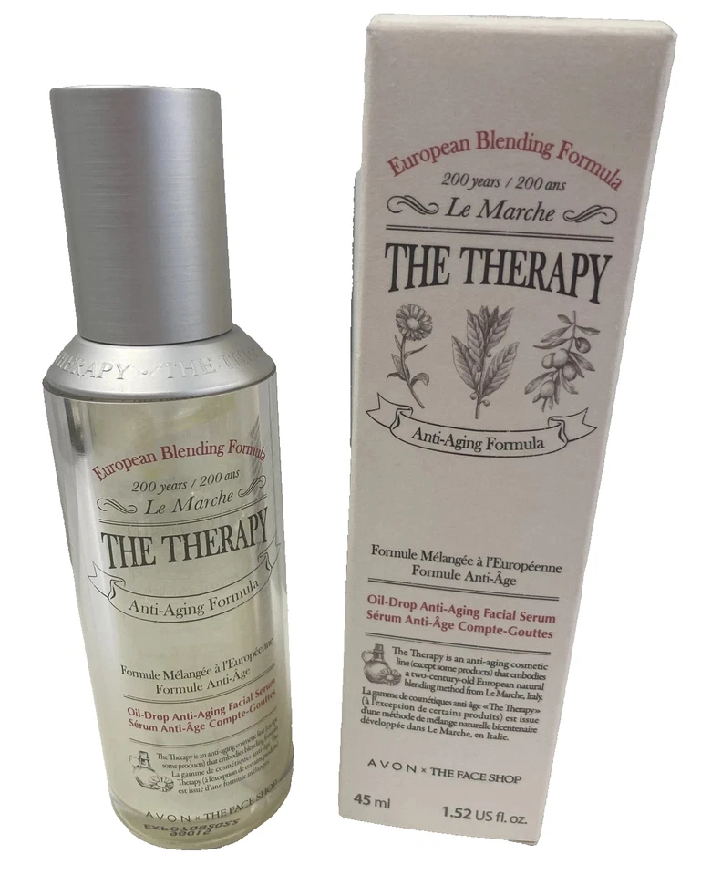 Avon The Therapy Anti-aging Oil Drop Serum European Blending Formula 1.52oz