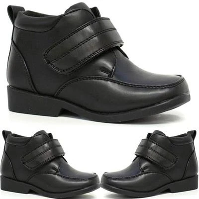 DALLAS BOYS SCHOOL SHOES INFANTS NEW SMART WEDDING FORMAL ANKLE BOOTS SHOES SIZE