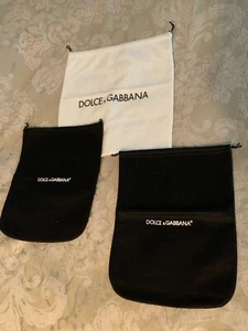 Dolce & Gabbana set of 3- felt cover bags with drawstrings - Picture 1 of 6