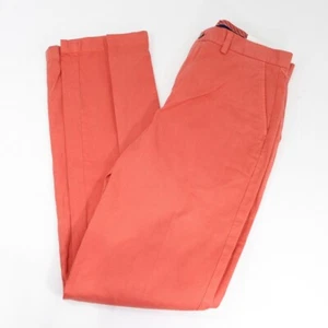 Brooks Brothers Fleece Boys Chino Pants Orange Size 20 Flat Front NEW DEFECTS - Picture 1 of 5