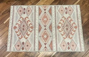 Ruggable Suku Terracotta Rug 2x3 New Entry Kitchen Door Washable Aztec - Picture 1 of 5