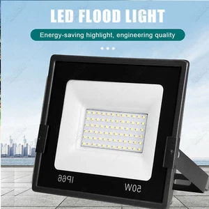 Proyector LED 50W 5000LM proyector faro luz exterior blanco frío 6500K - Imagen 1 de 10