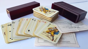 Spielkartendose Box Ebonit Box Patience Card Game Austria Um 1920-6332ft337 - Picture 1 of 14