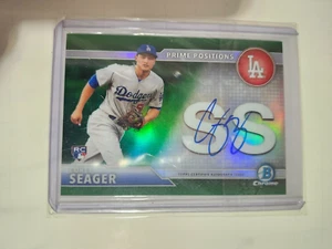 2016 Corey Seager rc Bowman Chrome Auto Prime Positions #19/99 refractor - Bild 1 von 9