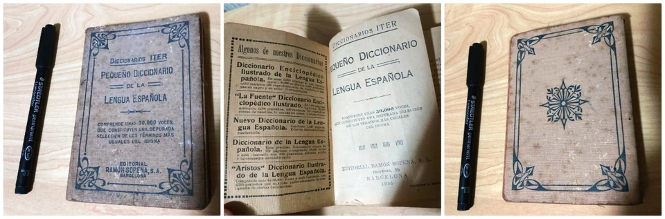 🛑PROMO🛑DIZIONARIO ESPANOL ANTICO TRADUZIONE SPAGNOLO- ITALIANO 1935 ULTRA RARE - Immagine 1 di 1