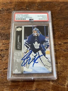 Jack Campbell IP Signed Upper Deck Card Psa Dna Coa Slab Autographed Maple Leafs - Picture 1 of 2