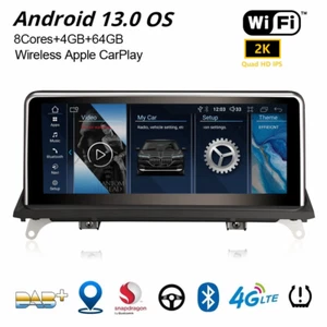 10,25" Android 14 Autoradio BMW X5 E70 X6 E71 CIC Qualcomm CarPlay DSP 64Go Navi - Imagen 1 de 24