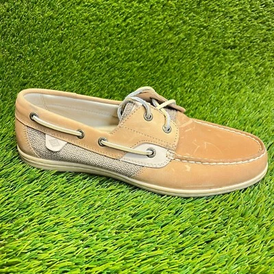 Zapatos de barco Sperry Koifish para mujer talla 10 marrón informales para caminar de cuero con cordones Foto 1 de 4
