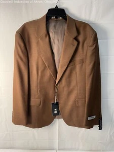 NWT Stacy Adams Brown Men's Jacket, Sz. 44R - Picture 1 of 3