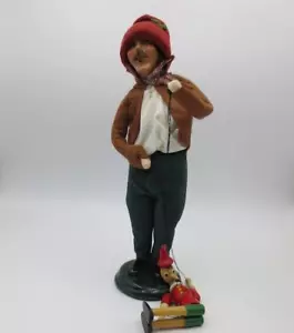BYERS CHOICE CAROLERS Man Marionette Puppeteer Pinocchio 1999- SIGNED - Picture 1 of 9